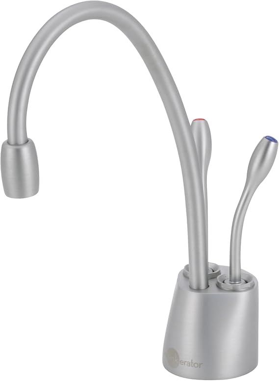 InSinkErator Indulge F-HC1100 Contemporary Instant Hot and Cold Faucet in Brushed Chrome - 44252AE