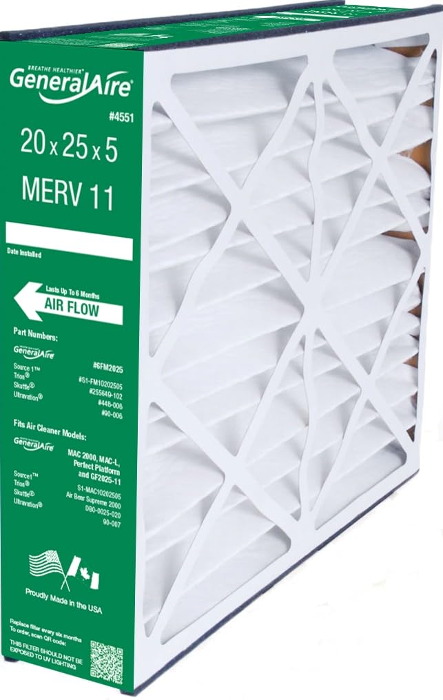 GeneralAire 20x25 Furnace Media Air Filter - 6FM2025