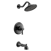 Moen Belfield M CORE 3 Series 1 Handle Eco Performance Tub and Shower Trim Kit in Matte Black - UT3313EPBL
