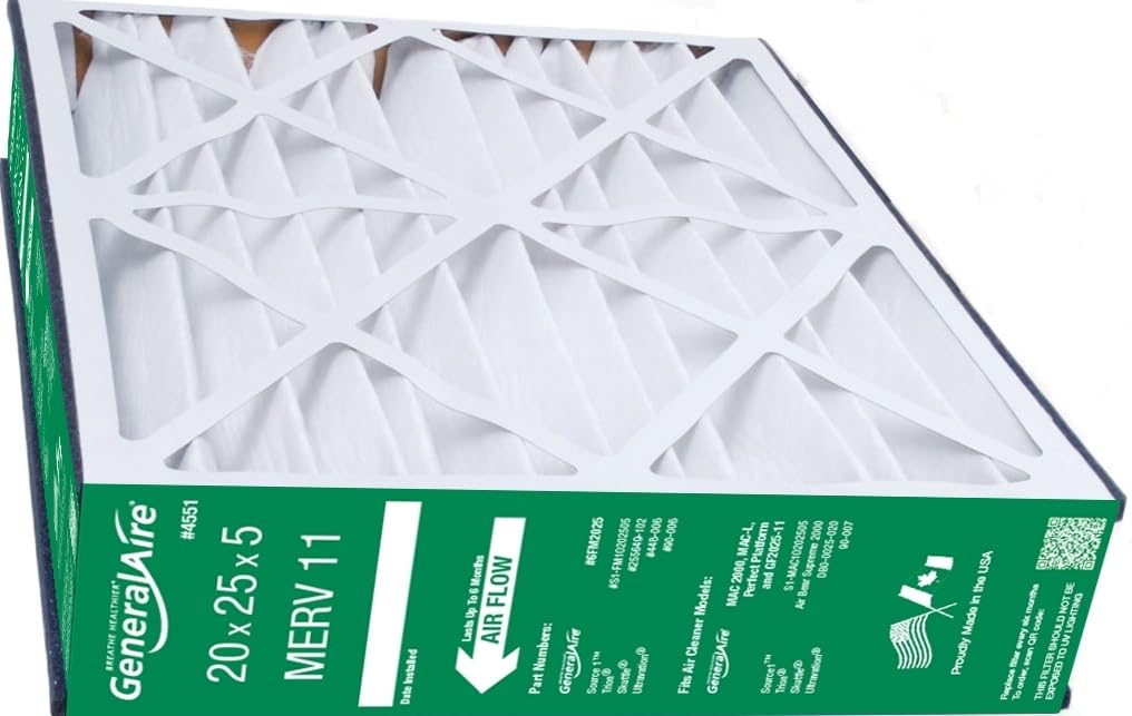 GeneralAire 20x25 Furnace Media Air Filter - 6FM2025 - 3 pack