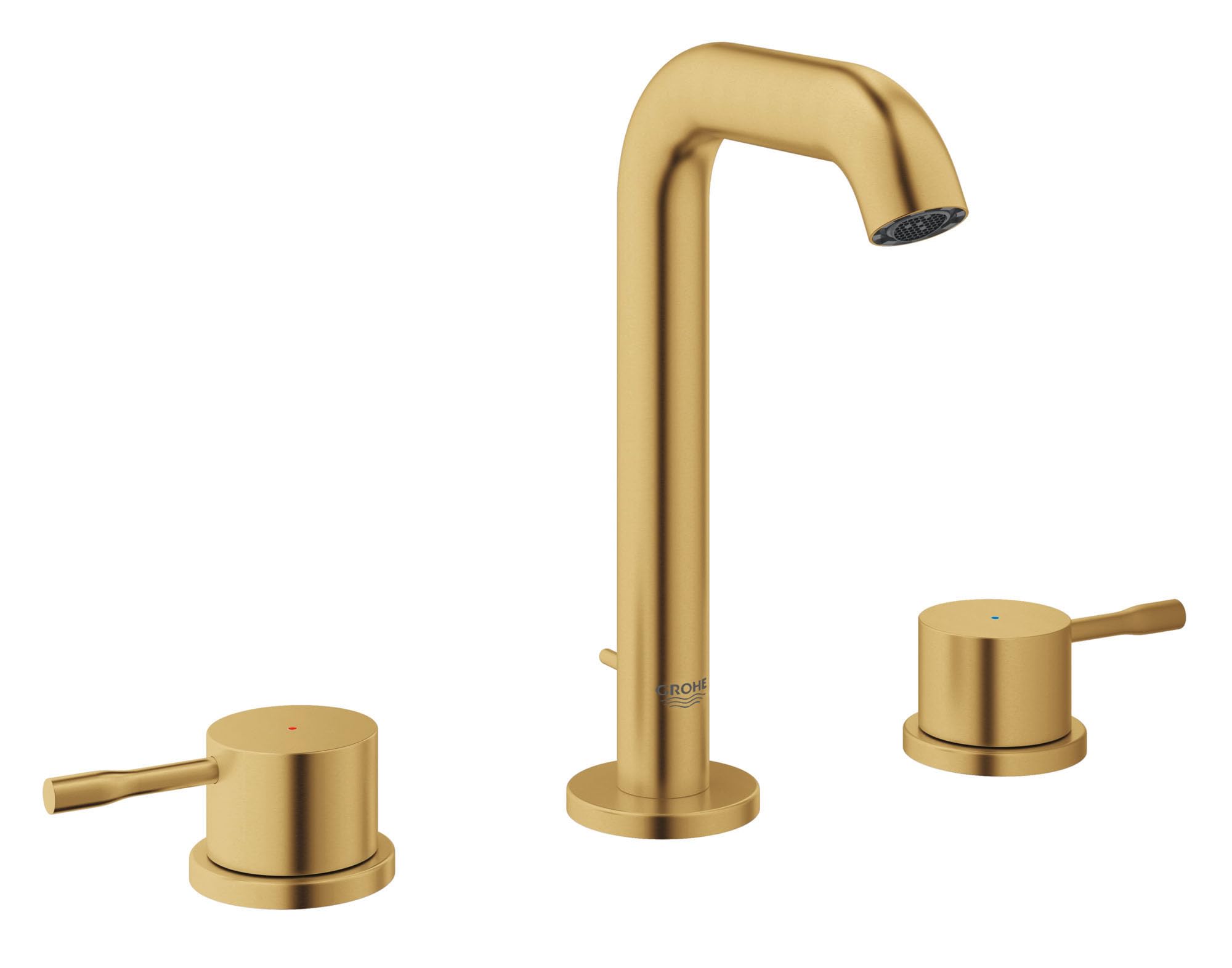 Grohe Essence 20297GNA 8-inch Widespread 2-Handle M-Size Bathroom Faucet 1.2 GPM in Grohe Brushed Cool Sunrise