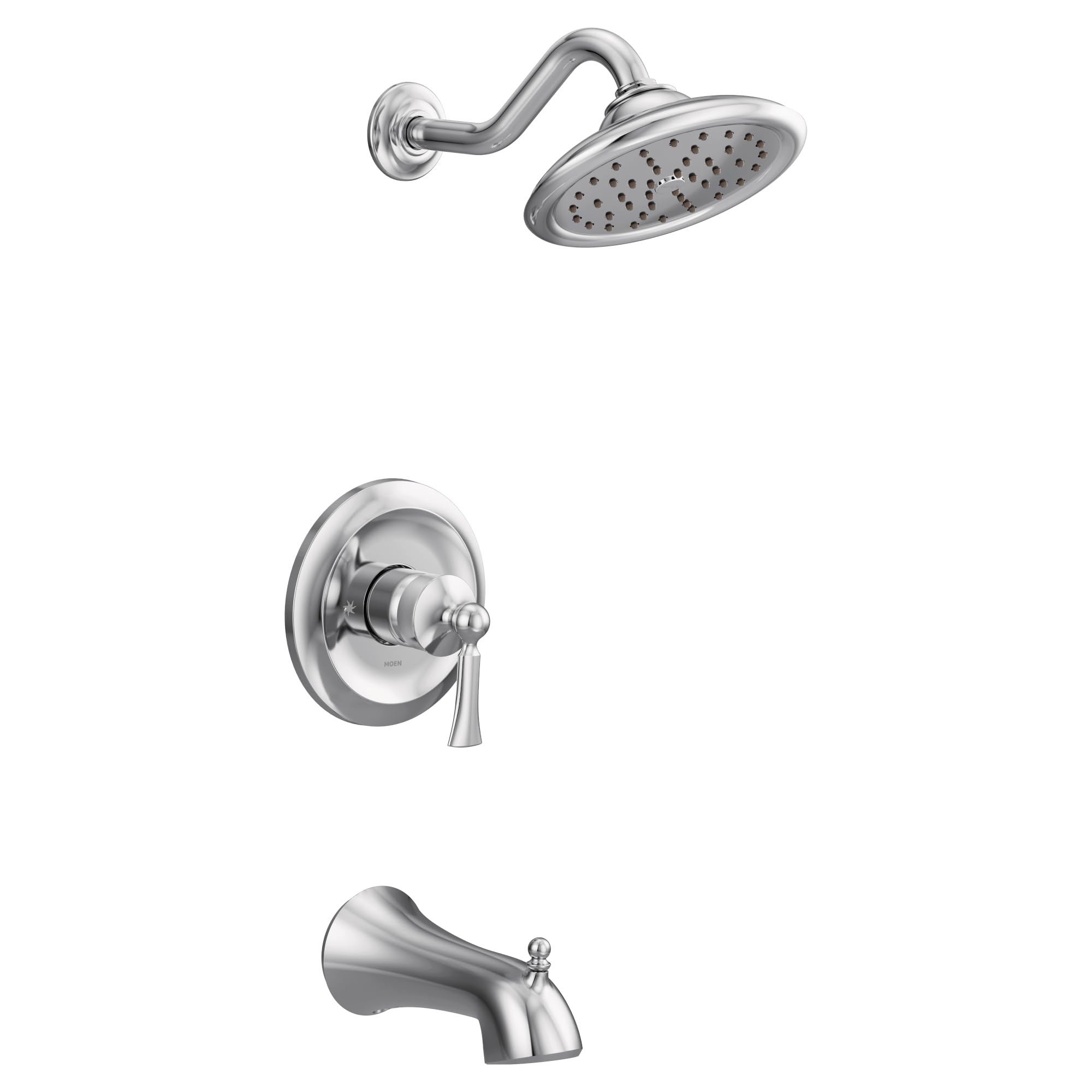 Moen Wynford M CORE 3 Series 1 Handle Tub and Shower Trim Kit in Chrome - UT35503