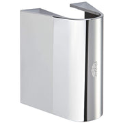Grohe chrome cover cap with curved cylindrical shape and Grohe logo on front.