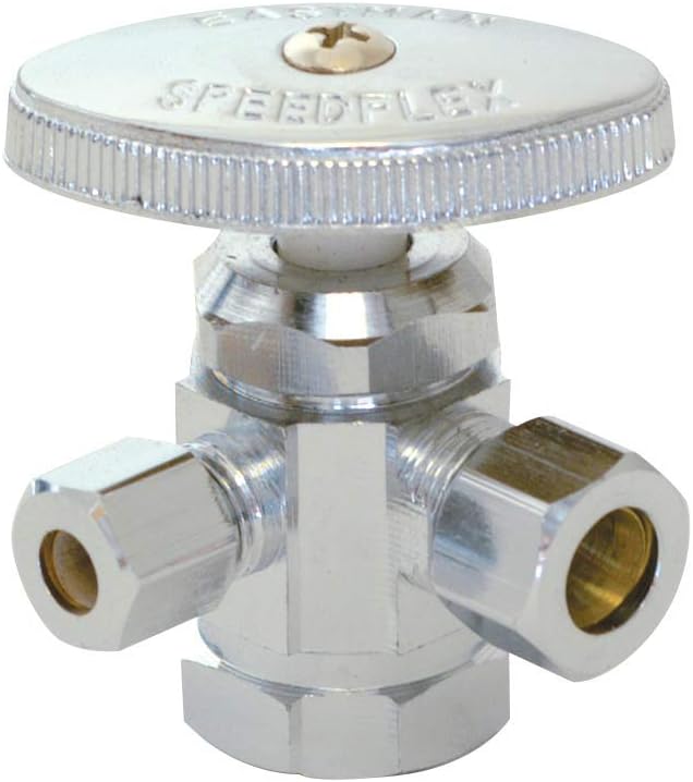 Eastman 04326LF Multi-Turn Dual Outlet Stop Valve 3/8 Inch