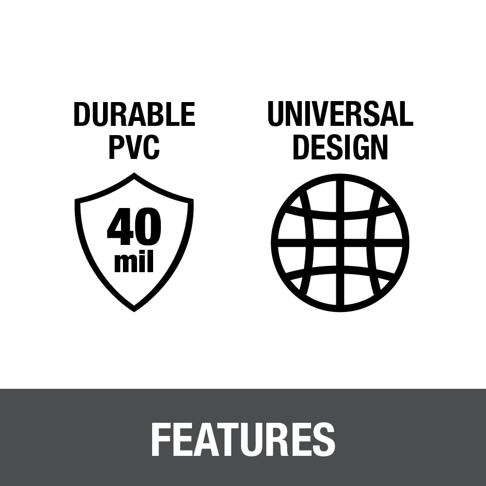 White PVC shower pan dam corner set with 40 mil thickness and universal design for waterproof membranes.
