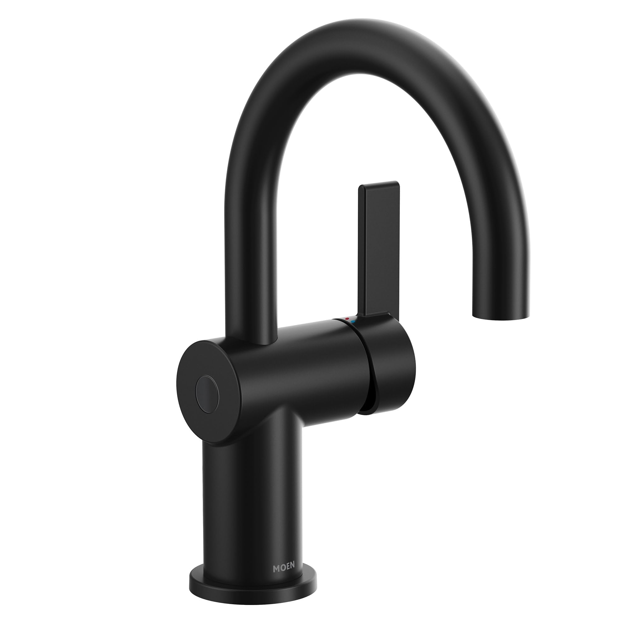 Moen Cia Motionsense Wave Touchless Single Handle Bathroom Sink Faucet in Matte Black - 6221EWBL