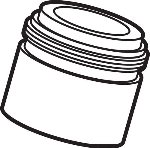 Cylindrical faucet aerator with threaded ribbed collar and wide opening, shown in line drawing style.