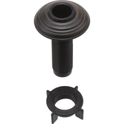 Venetian bronze spray support assembly with threaded stem and decorative collar, shown with mounting nut.