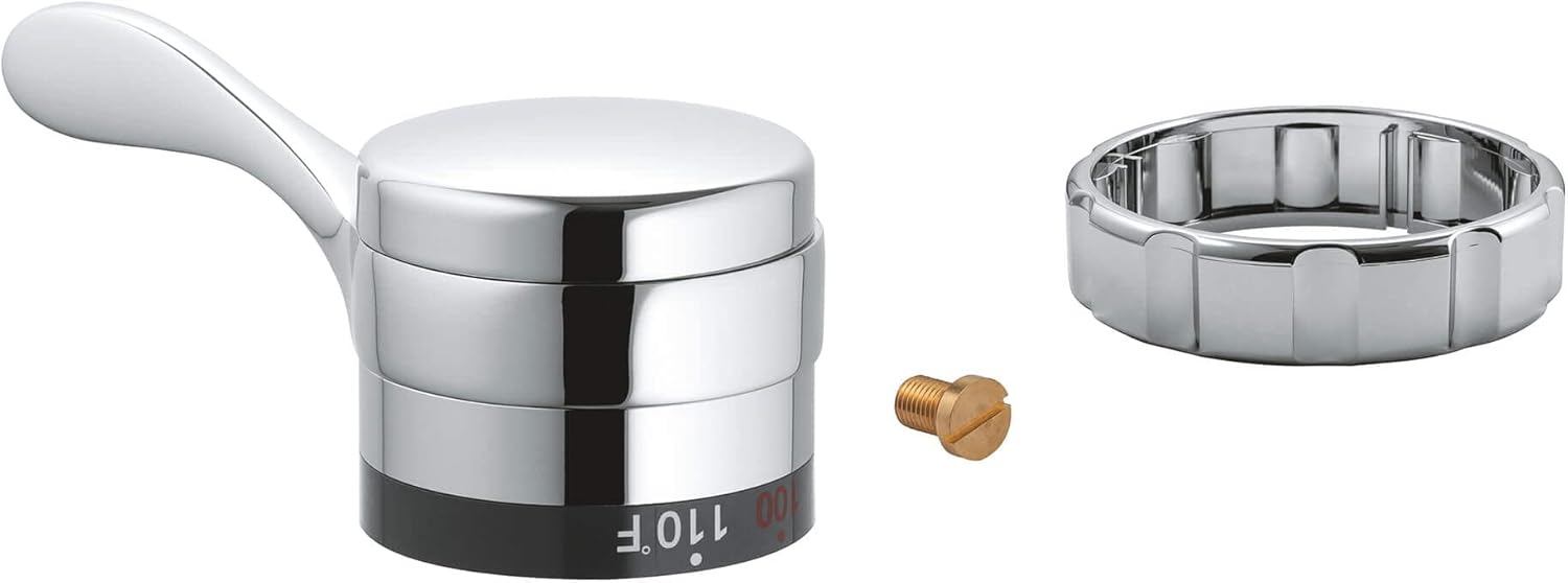 Grohe 47298000 Temperature Control Handle In Starlight Chrome Finish