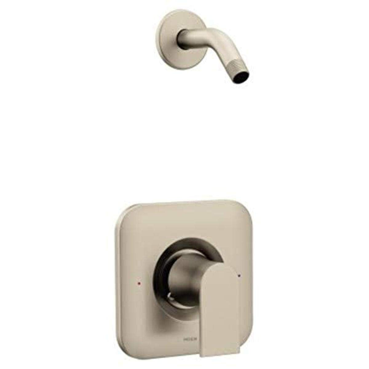 Moen Genta 1.75 GPM Single Handle Pressure Balance Shower Trim without Showerhead in Brushed Nickel - T2472NHBN