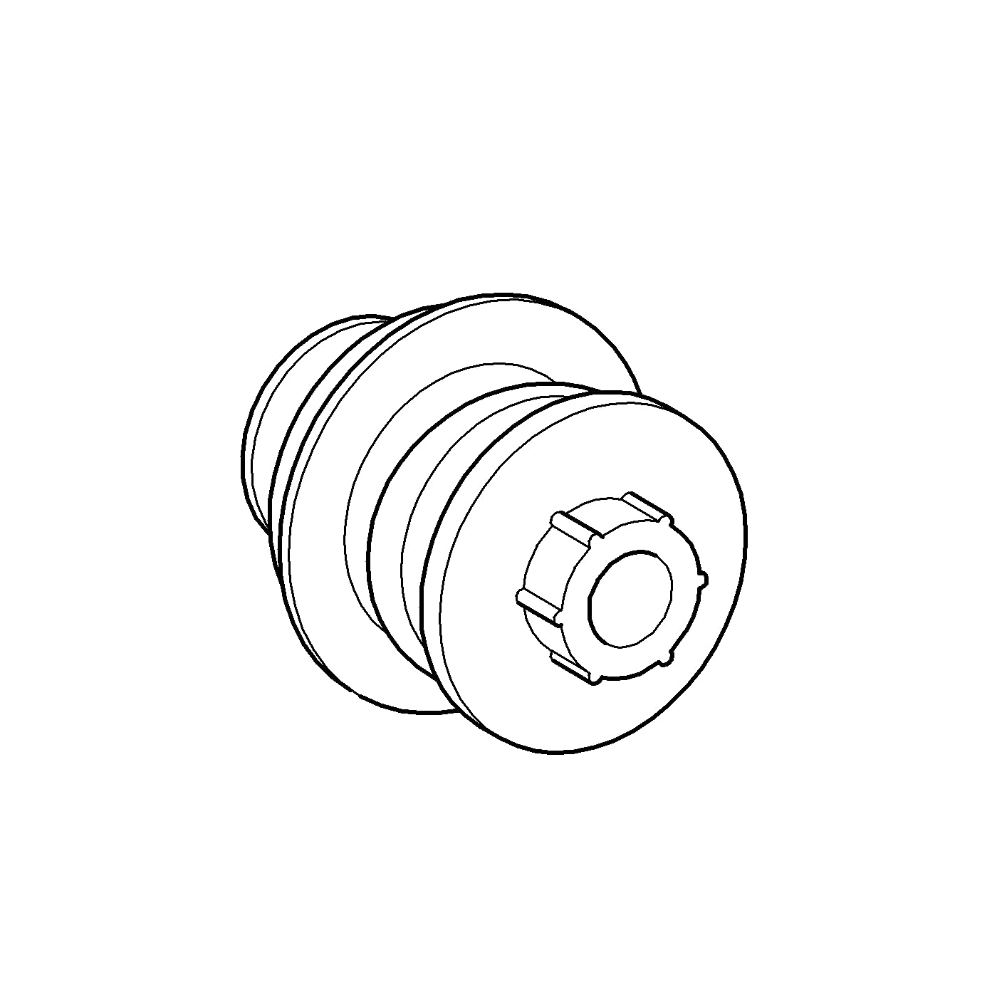 Grohe Repair Parts 43422000 Safety Valve in Grohe Chrome