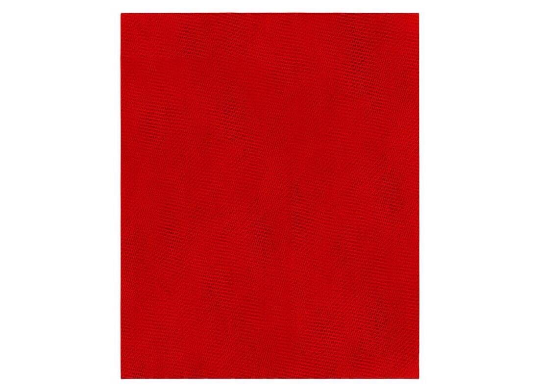 Red 400-grit sanding sheet with fine mesh texture, 9 by 11 inches.