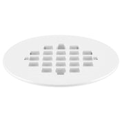 Oatey 4-1/4" Square Snap-Tite Shower Strainer in White - 42003