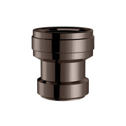Grohe Universal check valve with hard graphite finish and cylindrical threaded connection ports.