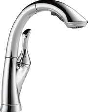 Delta Linden Single Handle Pull-Out High-Arc Kitchen Faucet