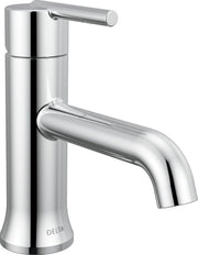 Delta Trinsic Single Handle Bathroom Faucet with Lever Handle & Metal Drain & Pop Up