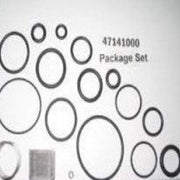 Grohe 47141000 seal kit containing multiple black rubber O-rings and gaskets of varying sizes.