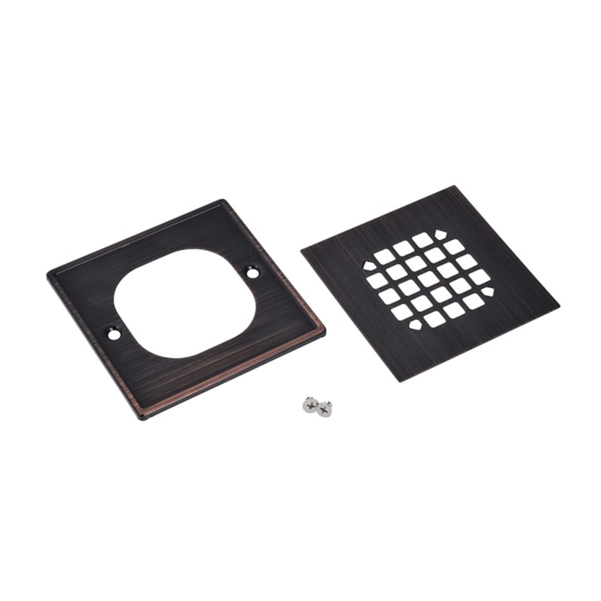 Oatey 4.25 X 4.25 In. Square Snap-Tite Shower Strainer in Bronze - 42338