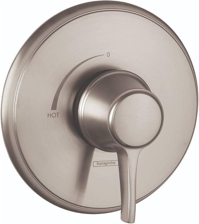 Hansgrohe 15404821 Ecostat Classic Pressure Balance Trim, Round in Brushed Nickel