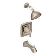 Moen Voss Posi Temp Pressure Balancing Tub and Shower Trim Kit in Nickel - T2693BN