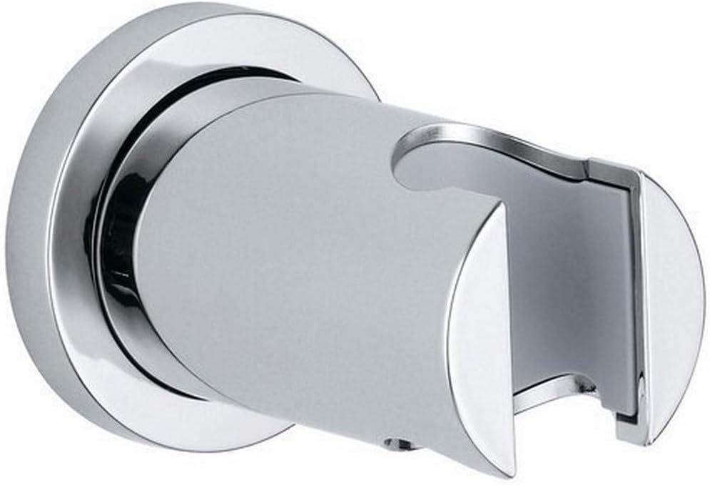 Grohe 27074000 Rainshower Wall Hand Shower Holder Round In Starlight Chrome Finish