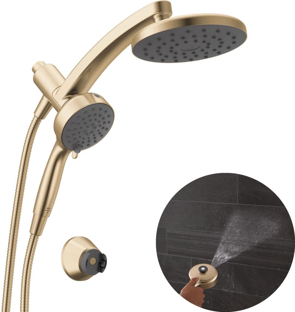 Delta PivotPro 1.75 GPM 3-in-1 Shower Head and Hand Shower Set