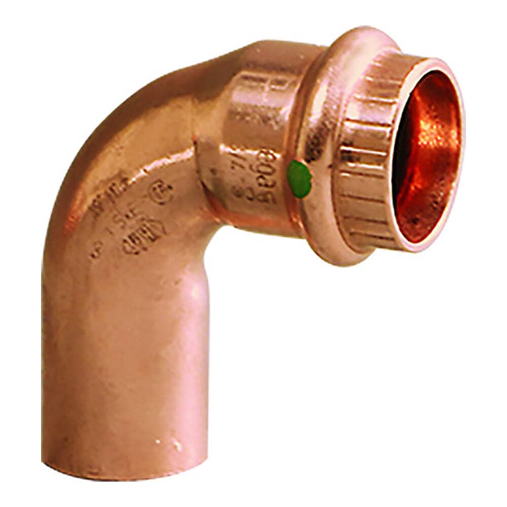 Viega ProPress 1/2" Press x FTG 90-Degree Street Elbow in Copper - 77347