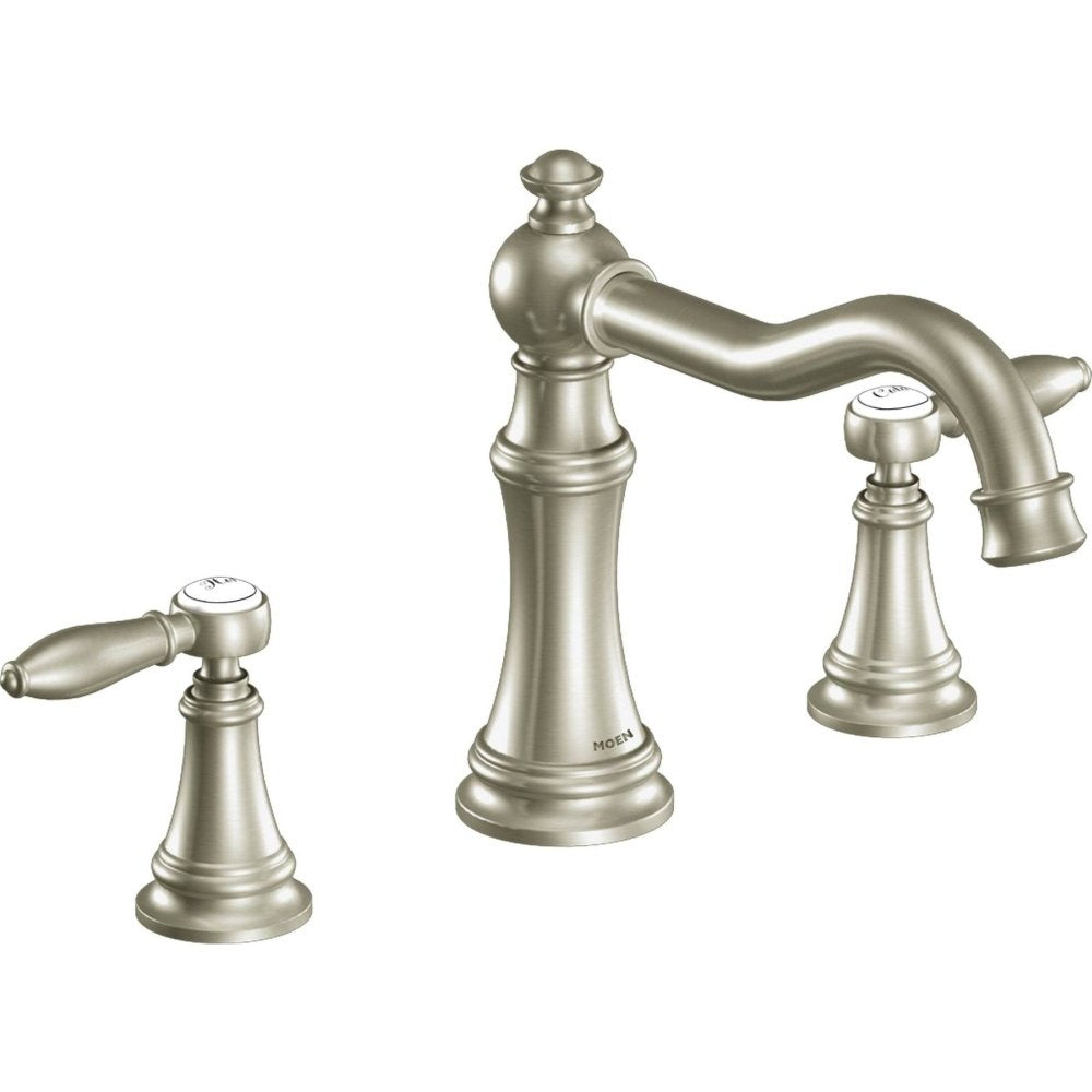 Moen Ts22103Bn Weymouth Two Handle High Arc Roman Tub Faucet in Brushed Nickel - TS22103BN