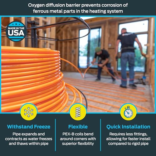 Sharkbite 1/2 in. x 100 ft. Coil Oxygen Barrier Radiant Heating PEX Pipe - U860O100