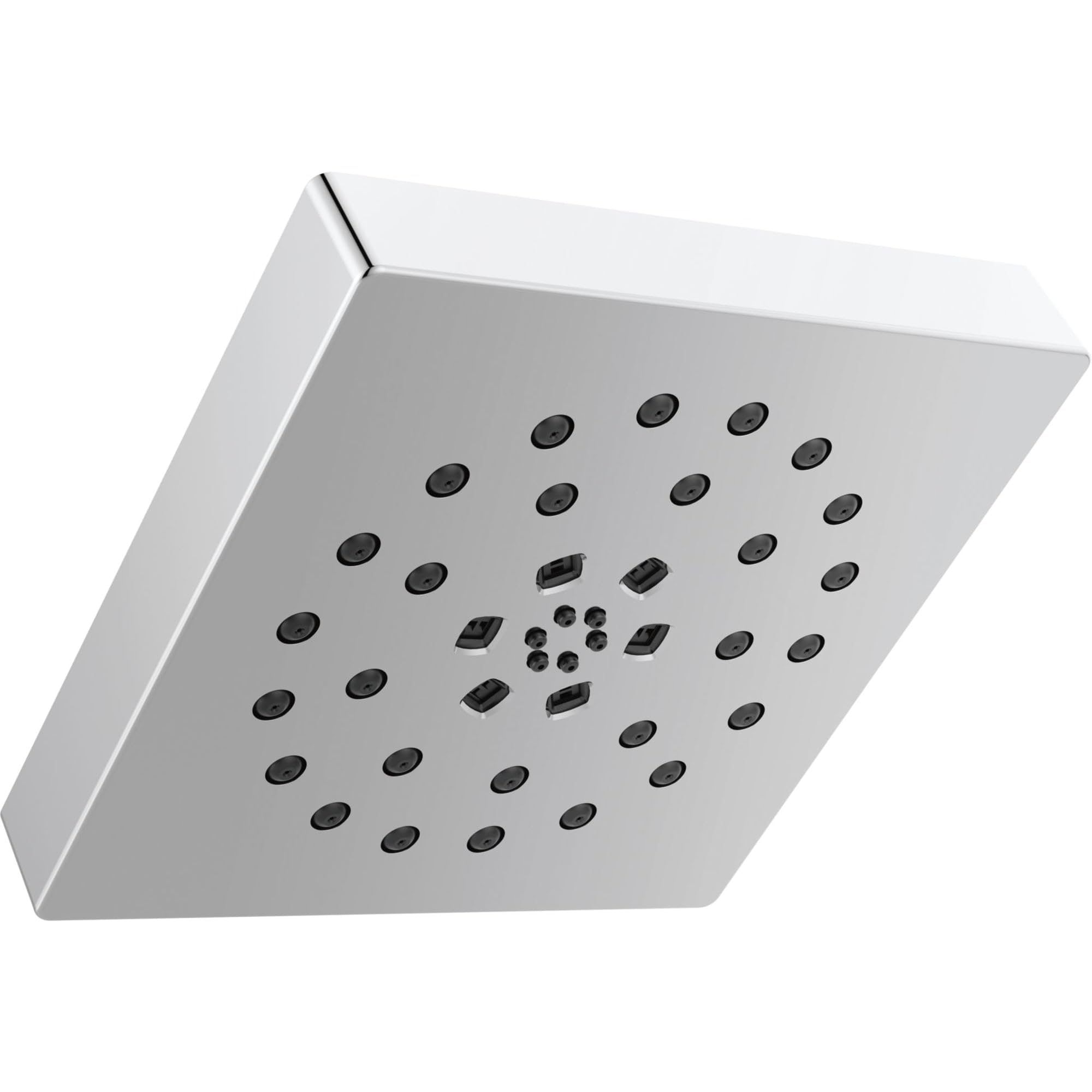Delta Universal Showering H2OKinetic 4-Setting Modern Square Shower Head with UltraSoak
