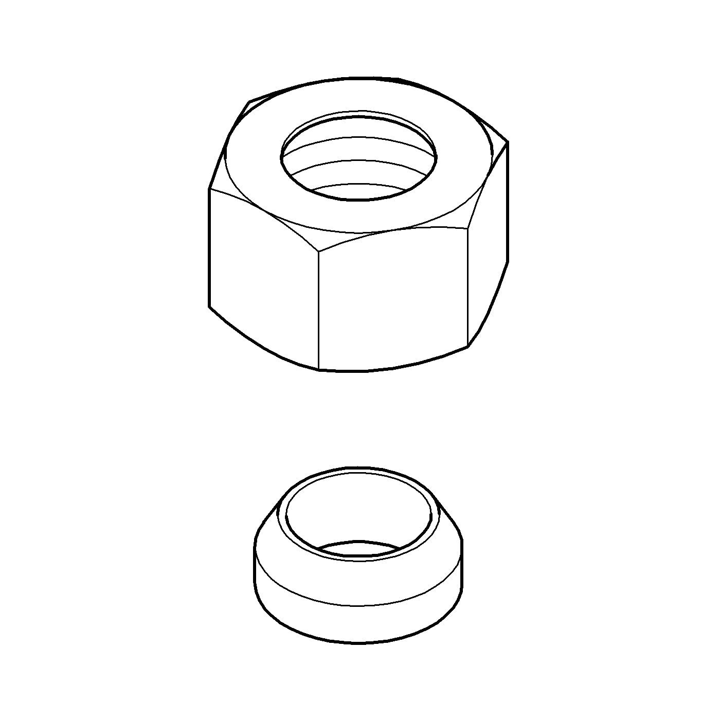 Grohe Repair Parts 12914000 Compression Union (3/8") in Grohe Chrome