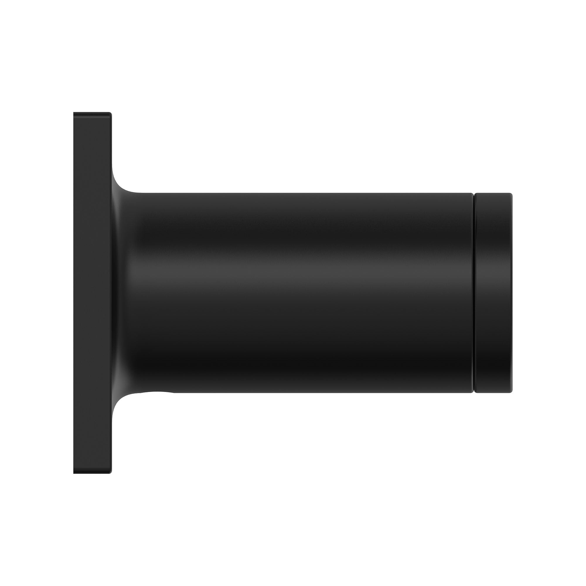Grohe Allure brushed dark metal toilet paper holder with wall-mounted square backplate and cylindrical rod.