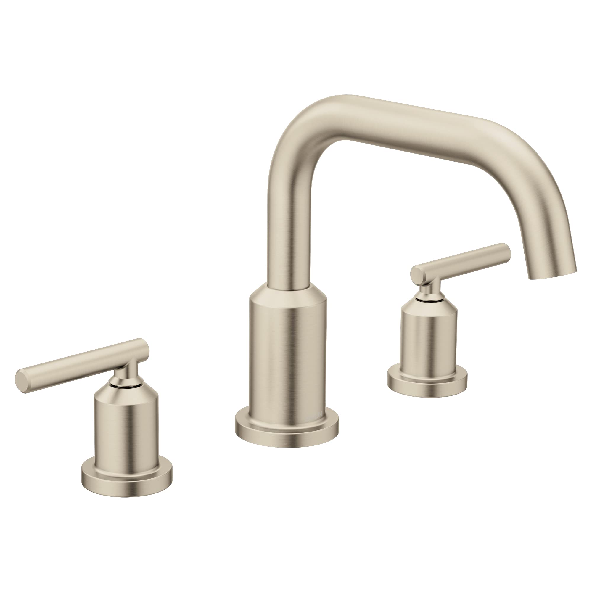 Moen Gibson Two Handle Deck Mounted Modern Roman Tub Faucet in Brushed Nickel - T961BN