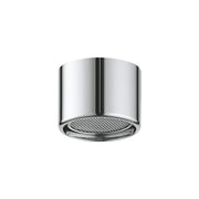 Chrome flow straightener with mesh screen and cylindrical body, Grohe repair part 46724000.