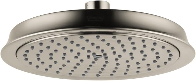 Hansgrohe 28421821 Raindance Classic Shower Head 180 1-Jet, 2.5 GPM in Brushed Nickel
