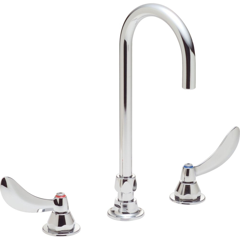 Commercial 27C2924 27C1 / 27C2: Two Handle 8" Below Deck Mount Faucet: Chrome