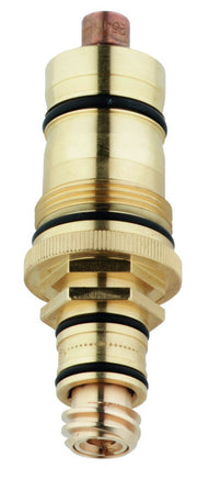 Grohe 1/2" thermostatic cartridge with brass body, black seals, and copper top component.