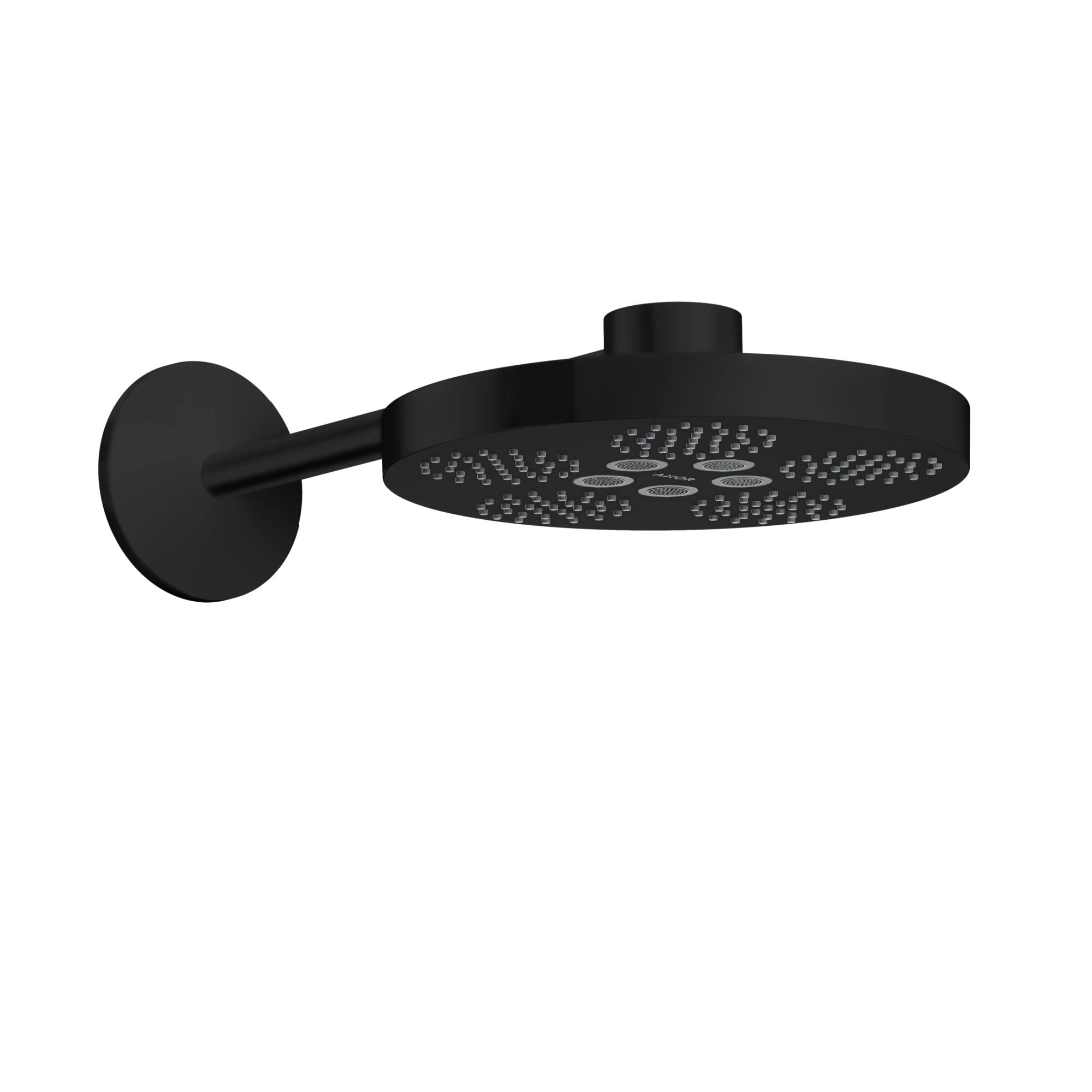 AXOR 48482671 ONE Shower Head 280 2-Jet with Shower Arm Trim, 1.75 GPM in Matte Black