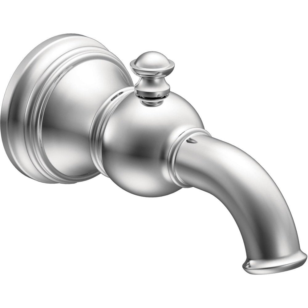 Moen Weymouth Tub Spout with Diverter 1/2 Inch Slip Fit CC Connection in Chrome - S12104