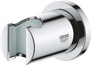 Grohe 27074000 Rainshower Wall Hand Shower Holder Round In Starlight Chrome Finish