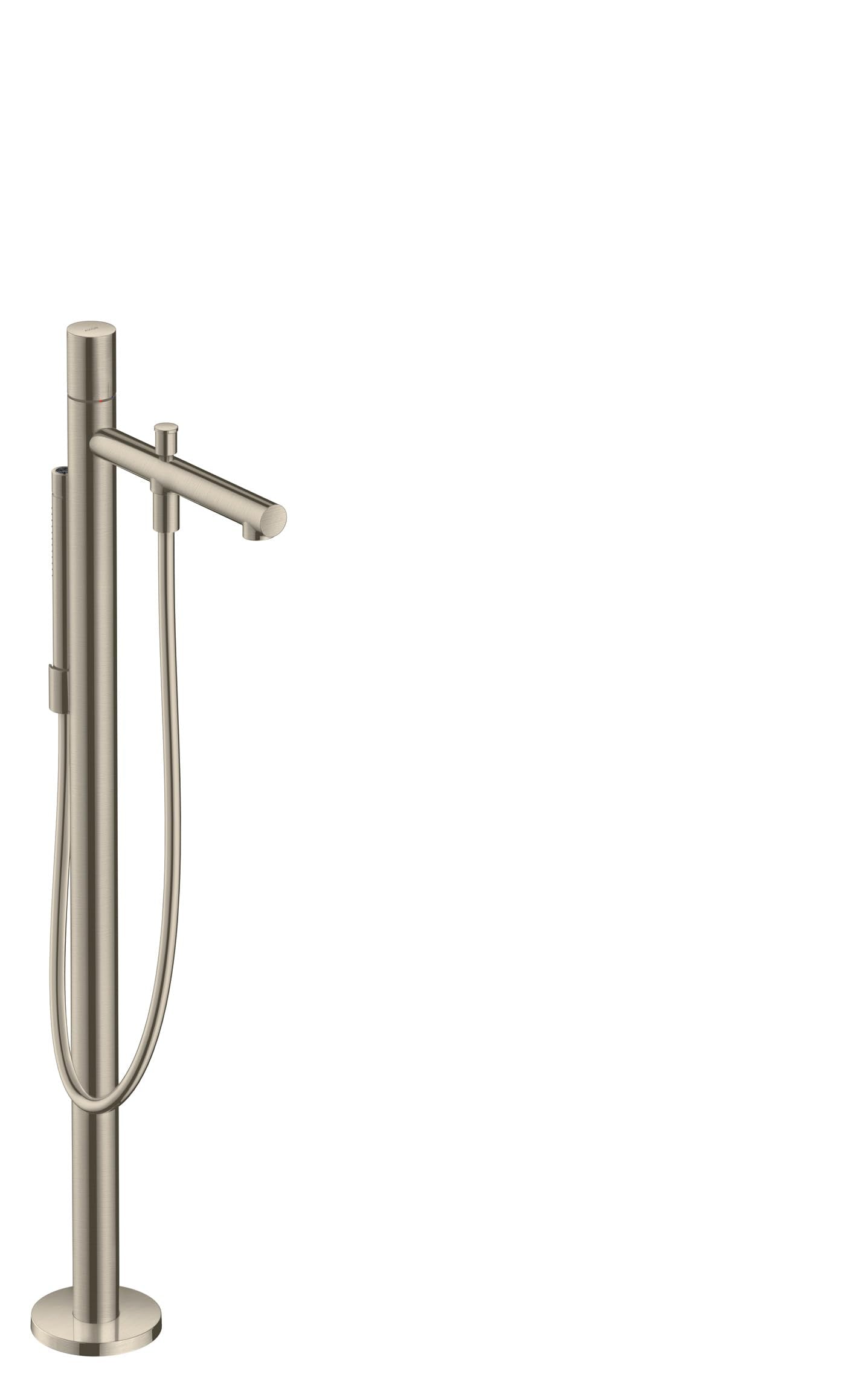 AXOR 45416821 Uno Freestanding Tub Filler Trim with Zero Handle and 1.75 GPM Handshower in Brushed Nickel