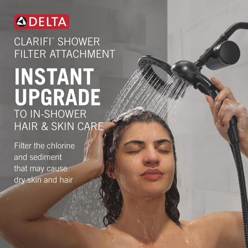 Delta Clarifi Shower Filter Attachment with 4-Setting In2ition in Spotshield Brushed Nickel - 7SF110BSN