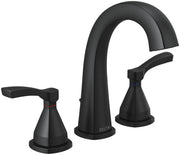 Delta Stryke Widespread Arc Faucet with Lever Handles & Metal Drain & Pop Up