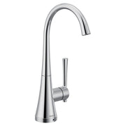 Moen Kurv One Handle High Arc Single Mount Cold Water Beverage Faucet with Optional Filtration System in Chrome - S5560