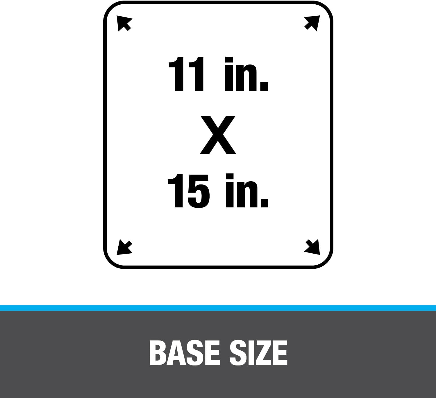 Oatey 11910 Plastic 3" Pipe Diameter Thermo Plastic No-Calk Roof Flashing 11" x 15" Base