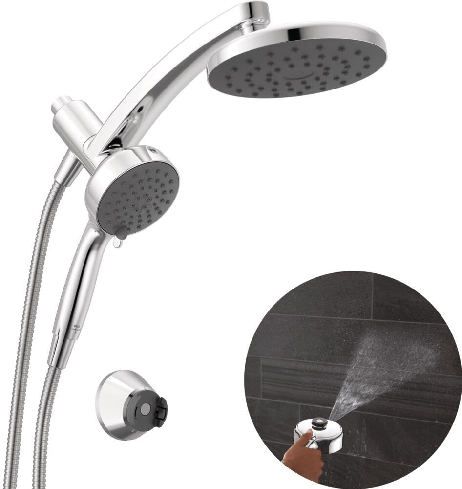 Delta PivotPro 1.75 GPM 3-in-1 Shower Head and Hand Shower Set