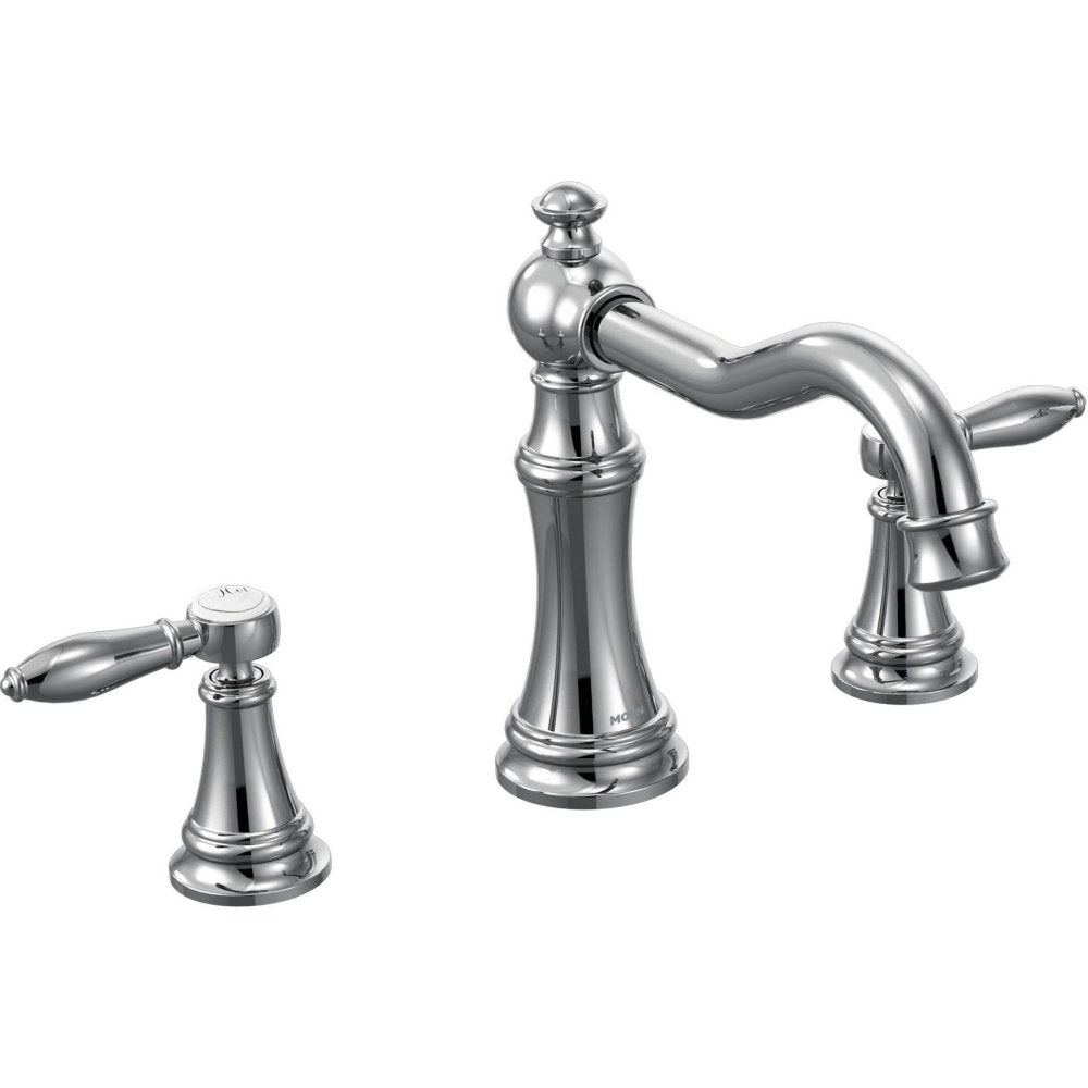 Moen Ts22103 Weymouth Two Handle High Arc Roman Tub Faucet in Chrome - TS22103