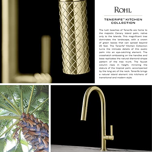 Rohl Tenerife Pull-Down Kitchen Faucet With C-Spout in Polished Nickel - TE55D1LMPN