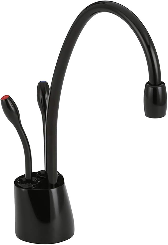 InSinkErator Indulge F-HC1100 Contemporary Instant Hot and Cold Faucet in Gloss Black - 44252G