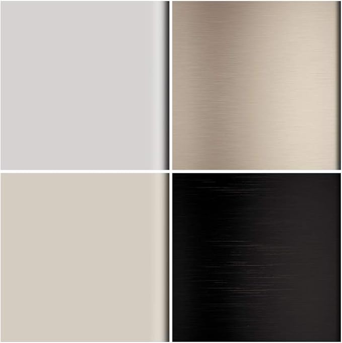 Brushed nickel handshower with circular face and three jet openings visible against neutral background.